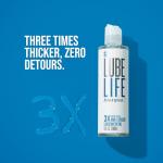 LubeLife 3X Anal Lube – Extra Thick Water Based Lube for Men, Women & Couples – Non-Sticky, Toy & Condom Compatible Personal Lubricant, 8 Fl Oz