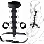 Neck to Wrist Behind Back Restraints Kit for Adults - Adjustable Soft Bondage Gear with Thigh & Wrist Cuffs, Legs Spreaders Bar, Sex Restraints Straps - Safe BDSM Accessories for Couples Sweater M4