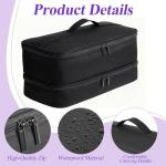 OVECIOPO Lockable Sex Toy Storage Bag Lockable Sex Toy Box with Dual Combination Locks & 2 Black Drawstring Bags (13.4 x 5.51 x 6.3 in) - Discreet & Secure Storage for Dildos, Sex Toys & More