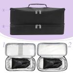 OVECIOPO Lockable Sex Toy Storage Bag Lockable Sex Toy Box with Dual Combination Locks & 2 Black Drawstring Bags (13.4 x 5.51 x 6.3 in) - Discreet & Secure Storage for Dildos, Sex Toys & More