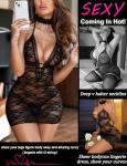 Avidlove Lingerie for Women Lace Babydoll Chemise Sexy Teddy Bodysuit Cute Nightie Sleepwear Black