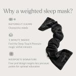 Nodpod Gentle Pressure Sleep Mask | Patented Light Blocking Design for Sleeping, Traveling & Relaxation - Black Onyx