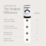 Nodpod Gentle Pressure Sleep Mask | Patented Light Blocking Design for Sleeping, Traveling & Relaxation - Black Onyx