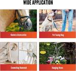 Yinpecly 201 Stainless Steel O Ring 2.36" OD 0.16" Thickness Strapping Welded Round Rings for Crafts Decoration Design Leashes Hardware 2pcs