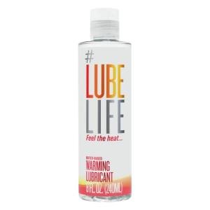 LubeLife Water-Based Warming Lubricant, Warm Invigorating Heating Sensation, Lube for Men, Women and Couples, 8 Fl Oz