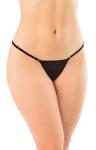 Sexy Locker Women's Micro Thong Butterfly String Back Adjustable Sides X113 Black