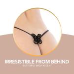 Sexy Locker Women's Micro Thong Butterfly String Back Adjustable Sides X113 Black
