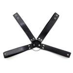 Mens Double-Shoulder Leather Chest Harness, Men's Sexy Punk Body Harness Belt, Adjustable Gothic Erotic Bondaged Strap Top, SM Nightclub Cosplay Clubwear Rave Armor