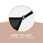 Sexy Locker Women's Micro Thong Butterfly String Back Adjustable Sides X113 Black