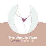 Sexy Locker Women's Micro Thong Butterfly String Back Adjustable Sides X113 Black