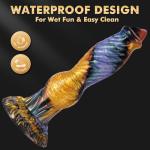 Realistic Quiet Adult Tool for Women Today Portable Gifts Handheld Adult Toys Soft Sensory Realistic Toys for Women Pleasure Toy Machine Tool The Gift for Her (Purple Gold)