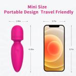 Mini Massager,Small Cordless Handheld Massager with 10 Quiet Vibration Modes, Personal Rechargeable Massager for Neck Shoulder Back Body