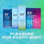 K-Y Natural Feeling with Aloe, Water Based Lube for Sex, Sex Toy & Anal Lube, Non-Sticky Personal Lubricant, Condom-Friendly, pH-Friendly, Travel Size Lubricant, 2.5 Fl Oz
