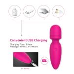Mini Massager,Small Cordless Handheld Massager with 10 Quiet Vibration Modes, Personal Rechargeable Massager for Neck Shoulder Back Body