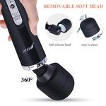 YEVIOR Wired Powerful Handheld Massager with 10 Pulse Settings Strong Vibration for Women,Personal Total Body Therapy Massager for Sports Recovery, Muscle Aches, Body Pain (Black)