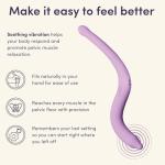 NewFlora Vibrating Pelvic Wand for Women & Men, S Shaped Massage Tool - Perineal Massage Tool