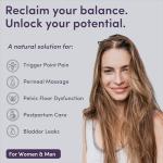 NewFlora Vibrating Pelvic Wand for Women & Men, S Shaped Massage Tool - Perineal Massage Tool