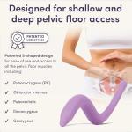 NewFlora Vibrating Pelvic Wand for Women & Men, S Shaped Massage Tool - Perineal Massage Tool