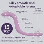 NewFlora Vibrating Pelvic Wand for Women & Men, S Shaped Massage Tool - Perineal Massage Tool