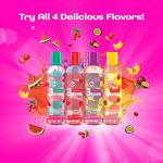 ID Lubricants 3some Flavored Sensual Massage – Watermelon Oral Delight & Warming Fun for Couples Pleasure - 4 fl oz 3in1 Sensual Massage Lube