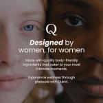 Quinn Wellness 4oz Silicone-Based Personal Lube, Organic Hypoallergenic & Hydrating Lubricant for Her, Him & Couples, Unscented Moisturizing Lubrication