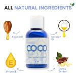 Coco Bliss Natural Coconut Oil Lubricant, Intimate Moisturizer, Lube for Him and Her, Personal Massage Oil, Silky Smooth Moisturizer with Vanilla Extract and Almond Oil, 4/8 Fl Oz (2 oz Liquid)