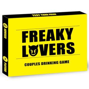 Trikendou Couple Drinking Game for Date Night to Test Your Freak, Fun Couple Game for Romantic Anniversary & Valentines Birthdays Gift (Freaky Lovers)