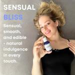 Coco Bliss Natural Coconut Oil Lubricant, Intimate Moisturizer, Lube for Him and Her, Personal Massage Oil, Silky Smooth Moisturizer with Vanilla Extract and Almond Oil, 4/8 Fl Oz (2 oz Liquid)