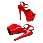 WUXIN H&P Women's 7 in Platform Sandal Heels Ankle-Strap Sexy,7 in Pole Dance High Heel Platform,17 cm Exotic Platform Pole Dancer Heels Shoes Stiletto US 13