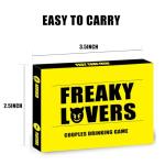 Trikendou Couple Drinking Game for Date Night to Test Your Freak, Fun Couple Game for Romantic Anniversary & Valentines Birthdays Gift (Freaky Lovers)
