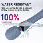 EUOTHY Cordless Handheld Personal Massager - Soft Silicone & Waterproof & USB Rechargeable & Quiet Motor, with 12 Vibration Patterns, 3 Powerful Speeds, for Muscle Tension Relief - Rose Blue