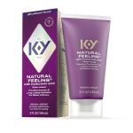 K-Y Natural Feeling with Hyaluronic Acid, Water Based Lube for Sex, Anal & Sex Toy, Non-Sticky & pH-Friendly Personal Lubricant, Condom-Friendly, Travel Size Lube, 5 Fl Oz