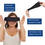 ALASKA BEAR Sleep Mask for Side Sleepers 2022 Headband Design, Cup-Shaped and Extra-Soft, 100 Blackout Eye Mask Shades Cover for Men and Women Home or Travel, Machine Washable, Black