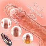 New Adult Toy for Women 7.87 Inch Realistic Silicone Dick with Remote Vibrador Control and Strong Suction Cup for Hands-Free Play - BMBUJO