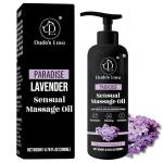 Organic - Edible Floral Sensual Massage Oil for Couple - Lickable | Serenity Scent for Intimate Sexual Moments - No Stain & Non-Sticky | with Coconut Oil, Orange Blossom & Lavender