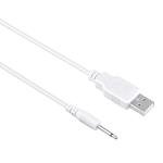 J-ZMQER 3ft White USB Vibrator Cable Cord Compatible with Rechargeable Adult Toys Vibrators Universal Charger