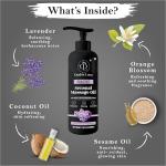 Organic - Edible Floral Sensual Massage Oil for Couple - Lickable | Serenity Scent for Intimate Sexual Moments - No Stain & Non-Sticky | with Coconut Oil, Orange Blossom & Lavender