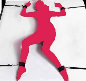 BDSM Sex Bed Bondage Restraints Kit Set Toys Straps Cuffs Thigh Restraints Bondage Gear & Accessories Sex Ties Restraints for Ankles and Wrists Bar Sex Handcuff Hand Cuff Bracelets for Women Sweater