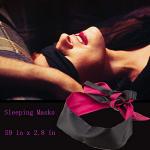 Ukissim Soft Satin Eye Mask Blindfold Comfortable Sleeping Masks - 59 in x 2.8 in
