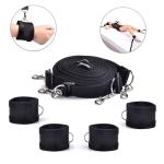 BDSM Sex Bed Bondage Restraints Kit Set Toys Straps Cuffs Thigh Restraints Bondage Gear & Accessories Sex Ties Restraints for Ankles and Wrists Bar Sex Handcuff Hand Cuff Bracelets for Women Sweater