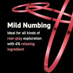 XESSO Strawberry Anal-Ease Lube 4 fl oz, Water-Based Backdoor Relax Desensitizing Gel for Men Women Couples, Rear Comfort Lube Made in US, Discreet Packaging