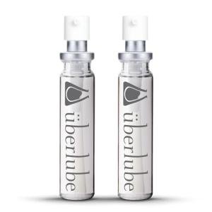 Uberlube Silicone Lube - Good to Go Travel Refill Unscented Silicone Lubricant Personal Lubrication : Latex Safe Sex Lube Liquid for Couples, Vaginal & Anal - 2 Tubes - 15ml