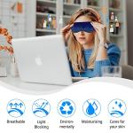 1 Pack Sleep Mask, Silk Eye Mask with Elastic Strap, Blindfold, Soft Silk Sleeping Mask for Girls, Women, Men (Black)