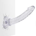 6.1 Inch Adult Toy for Women Realistic Silicone Dick with Strong Suction Cup for Hands-Free Thrusting Play 6hg15