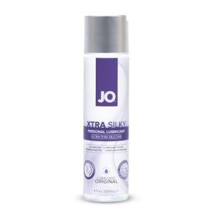 JO Xtra Silky Silicone Lube – Ultra-Thin, Vitamin E Infused Silicone-Based Personal Lubricant for Sex & Anal Play – 4 fl oz