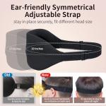 NEWVANGA Sleep Mask for Back and Side Sleeper, Block Out Light, Luxury Sleeping Eye Mask of 3D Night Blindfold, Zero Pressure Breathable Travel Eye Cover Black