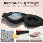 NEWVANGA Sleep Mask for Back and Side Sleeper, Block Out Light, Luxury Sleeping Eye Mask of 3D Night Blindfold, Zero Pressure Breathable Travel Eye Cover Black