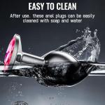 2025 Newly Portable Couple Butt Training Tool Toys Plug Kit Anales Relaxing Stainless Steel Plugs Butt Adult Toy Exercise Tool for Men Women Sunglasses 3pcs F2