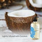Lulu Coconut Massage Oil with Fractionated Coconut & Cocoa Butter Hydrating Non-Greasy Body Oil for Smooth Skin & Relaxation Aromatherapy for Date Night Couples Massage & Massage Therapy 16 fl oz Pump