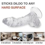 Thrusting Diodes for Her, Adult Toys for Women Realistic Silicone Dick with Strong Suction Cup for Hands Free Thrusting Play Q1R1S59